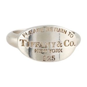 Tiffany & Co Oval Tag Ring